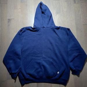 90s Russel Hoodie, Navy Blank.